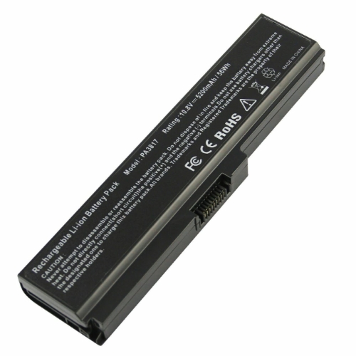 PA3816U-1BRS, PA3817U-1BRS replacement Laptop Battery for Toshiba A660, C655-S5049, 6 cells, 10.8 V, 5200 Mah