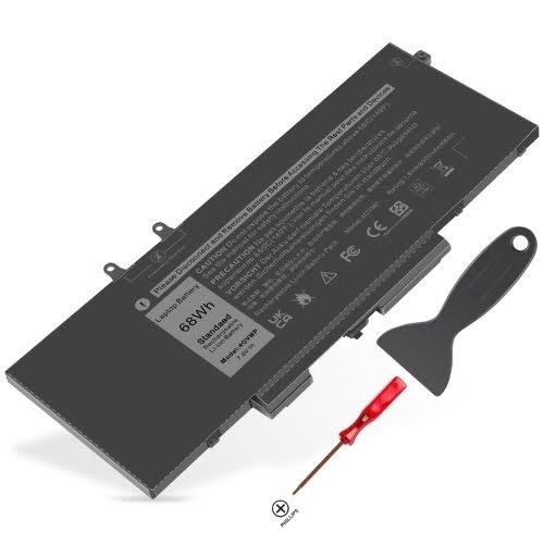 4GVMP replacement Laptop Battery for Dell Latitude 5400, Latitude 5500, 7.6V, 68wh, 4 cells