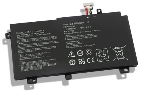 0B200-02910000, 0B200-02910100 replacement Laptop Battery for Asus FX504, FX504GD, 11.4v, 48wh