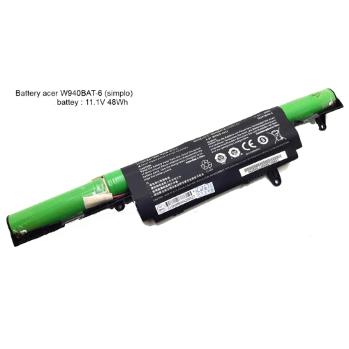 6-87-W940S, 6-87-W940S-424 replacement Laptop Battery for Clevo Premium Tv Xs3210, W940S Series, 11.1V, 4400mah / 48wh, 6 cells
