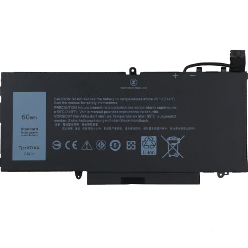 0725KY, 0CFX97 replacement Laptop Battery for Dell Latitude 12 5289, Latitude 12 5289 2 IN 1, 7.6V, 60wh, 4 cells
