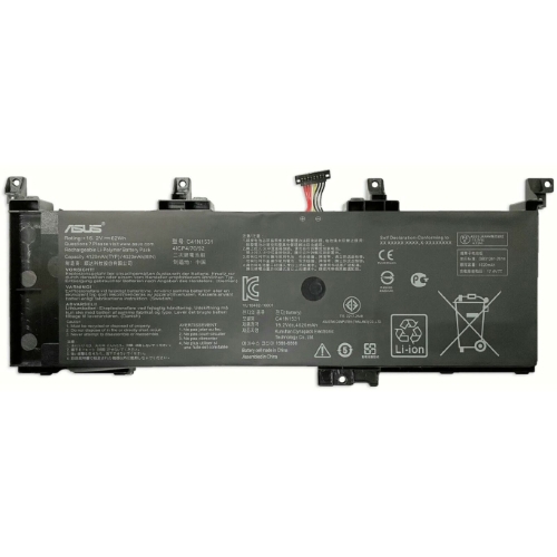 0B200-0194000, 0B200-01940100 replacement Laptop Battery for Asus FX502VS, FX502VY, 15.2v, 62wh, 4 cells