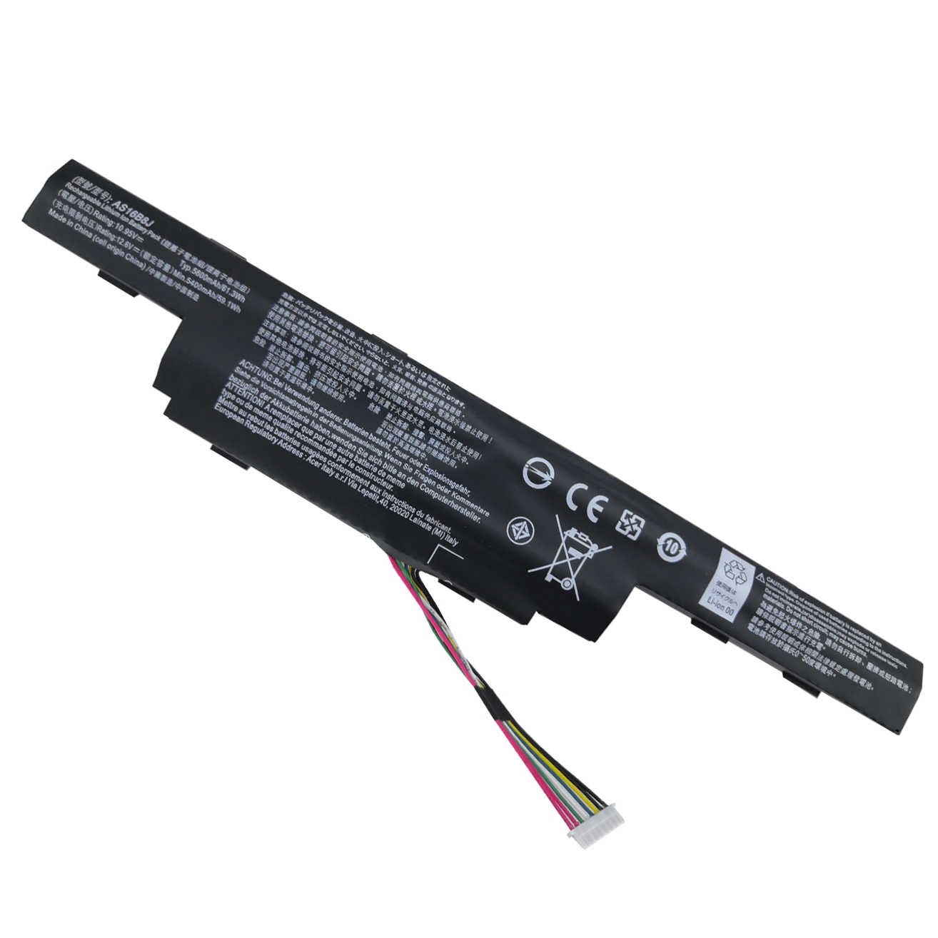 3ICR19/66-2, AS16B5J replacement Laptop Battery for Acer Acpire E15 E5-575G-5341, Aspire 575G-53VG, 5600mah / 61.3wh, 10.95v