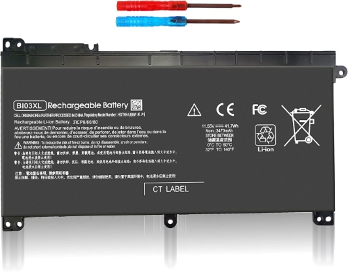 843537-541, 844203-850 replacement Laptop Battery for HP Pavilion X360 13-u000, Pavilion X360 13-u013TU 13-u014TU, 3470mah / 41.7wh, 11.55v