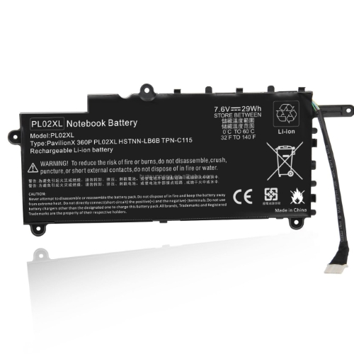 751681-231, 751681-421 replacement Laptop Battery for HP Pavilion 11 X360, Pavilion 11-N X360, 7.6V, 29wh