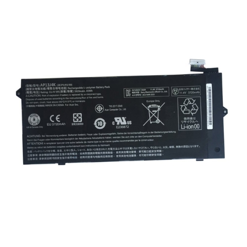 AP13J3K, AP13J4K replacement Laptop Battery for Acer C720P-2657, Chromebook, 11.4v, 4000mah / 45.6wh