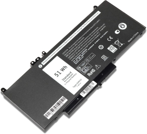 8V5GX, G5M10 replacement Laptop Battery for Dell E5450, E5470, 7.6V, 53wh, 4 cells