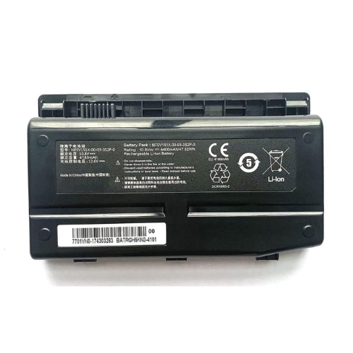 GE5SN-03-12-3S2P-0, NF5V151X-00-03-3S2P-0 replacement Laptop Battery for Machenike F1, F117, 4400mAh / 47.52Wh, 10.8V