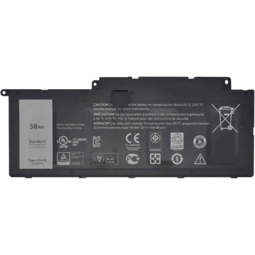 062VNH, 0F7HVR replacement Laptop Battery for Dell 15BR-1448, 15BR-1648T, 14.8 V, 58wh