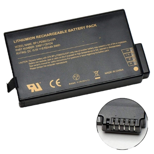 33-01PI, 338911120104 replacement Laptop Battery for Getac B300, M230, 8700mah / 94wh, 10.8V