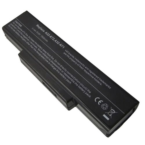 70-NX01B1000Z, 70-NXH1B1000Z replacement Laptop Battery for Asus A72, A72D, 9 cells, 10.8V, 6600mAh