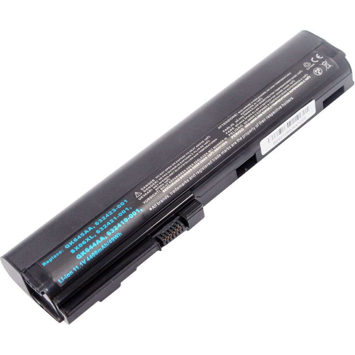 463309-241, 632015-222 replacement Laptop Battery for HP EliteBook 2560p Series, EliteBook 2570p Series, 11.1V, 4400mAh, 6 cells