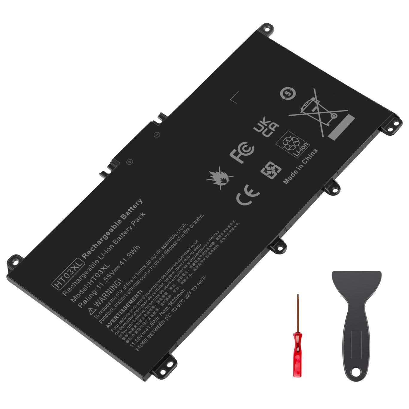 HSTNN-DB8R, HSTNN-DB8SL replacement Laptop Battery for HP 240 G7, 245 G7, 3 cells, 11.55v, 41.9wh