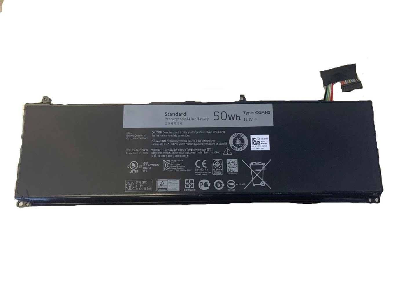Dell 0cgmn2, 3icp7/65/80 Laptop Battery For Inspiron 11 3000, Inspiron 11 3137 replacement