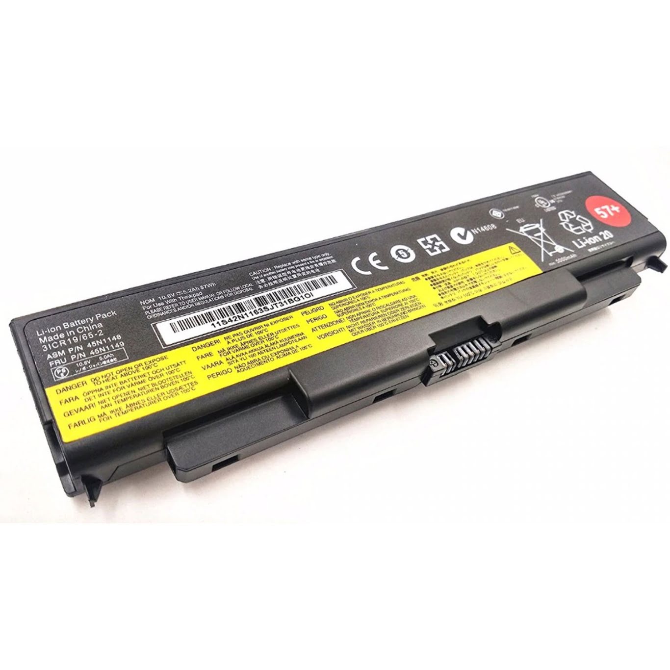45N1144, 45N1145 replacement Laptop Battery for Lenovo ThinkPad L440, ThinkPad L540, 6 cells, 10.8V, 57wh