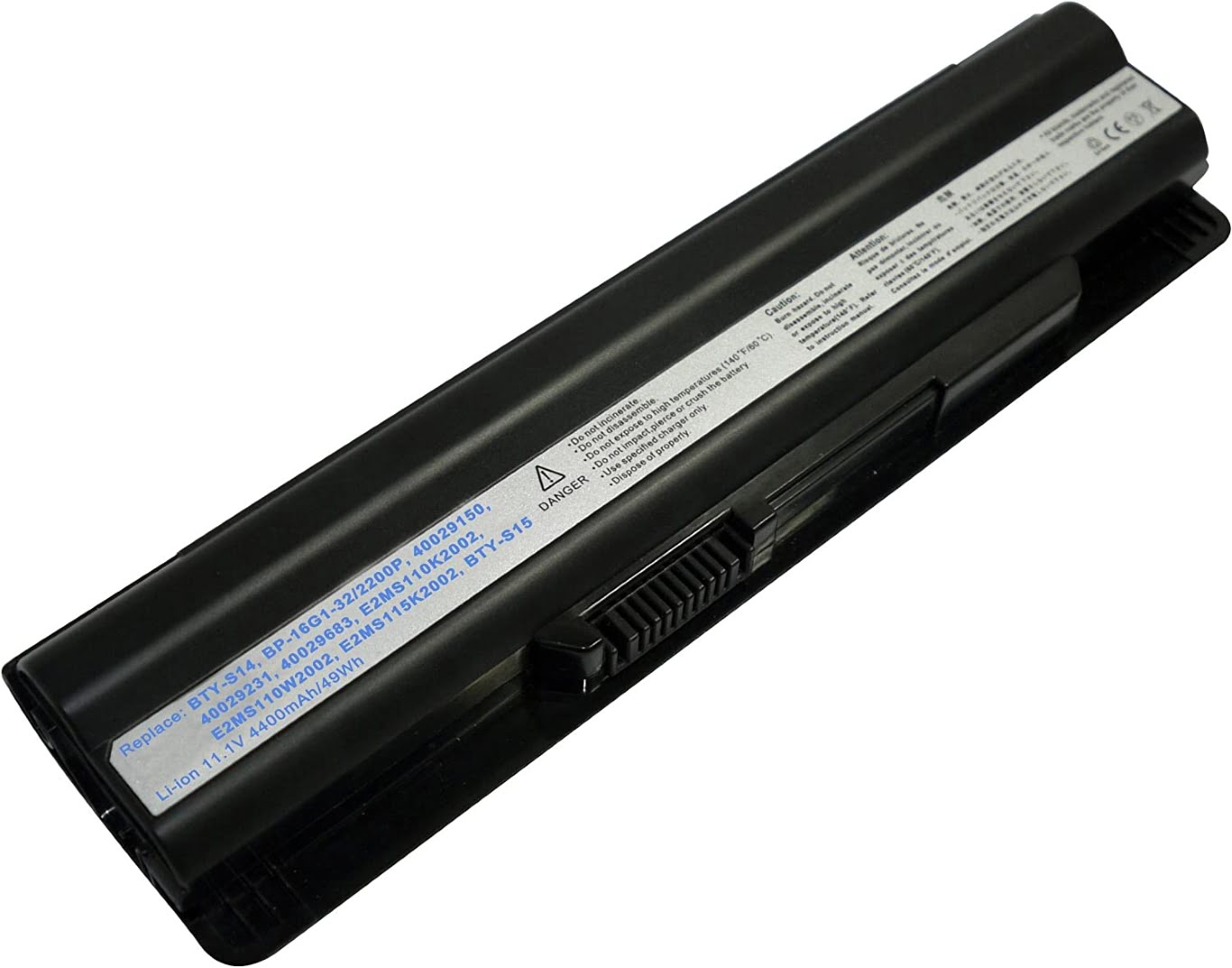 40029150, 40029231 replacement Laptop Battery for MSI CR650, CX650, 4400mAh, 6 cells, 11.1V
