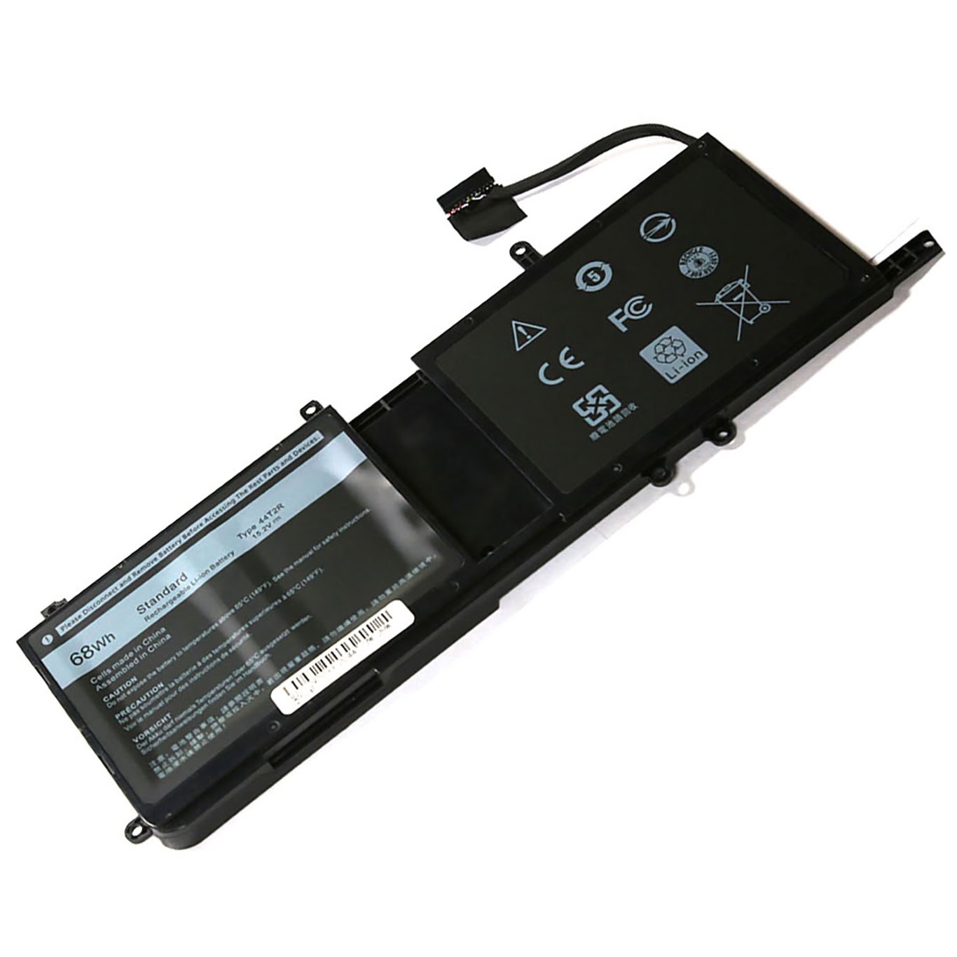 0546FF, 09NJM1 replacement Laptop Battery for Dell Alienware 15, Alienware 15 R3, 15.2v, 68wh