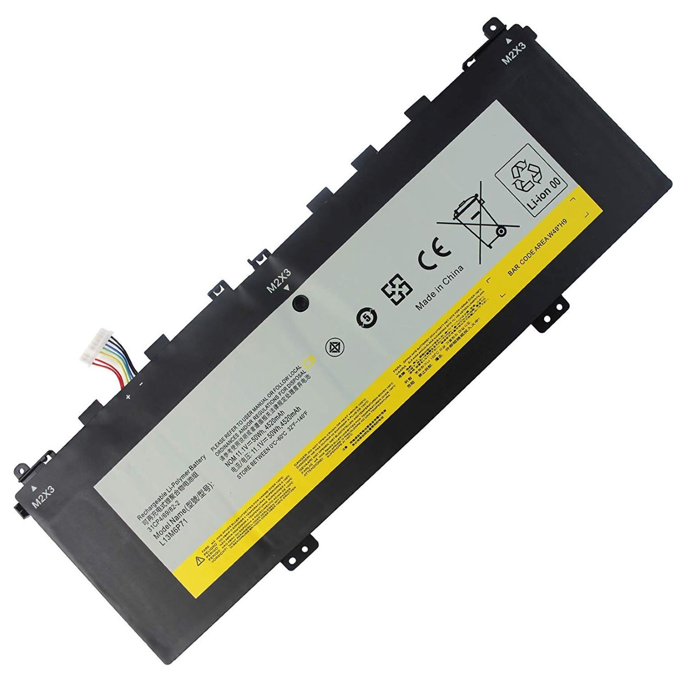 121500234, L13M6P71 replacement Laptop Battery for Lenovo YOGA 2, Yoga 2 13, 11.1V, 4520mah / 50wh