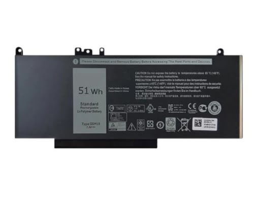 8V5GX, G5M10 replacement Laptop Battery for Dell E5450, E5470, 51wh, 4 cells, 7.4V