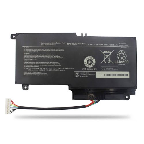 PA5107U-1BRS replacement Laptop Battery for Toshiba P50T-A01C, P55t-A5202, 14.4 V, 2838mah / 43wh, 4 cells