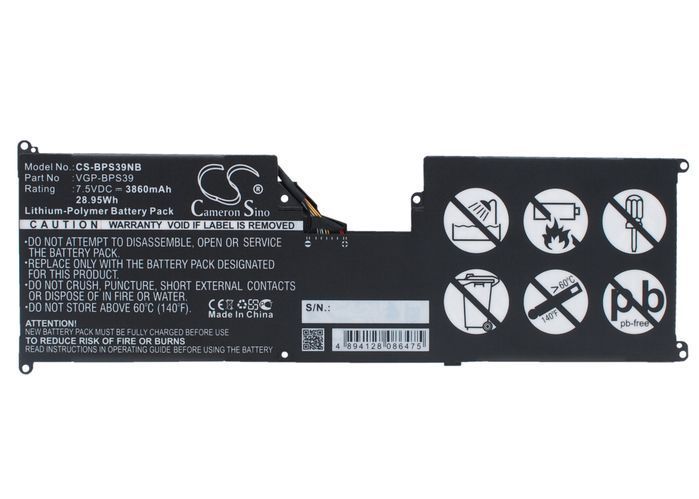Sony VGP-BPS39 Laptop Batery for SVT11213CGW,  SVT11215CGB/W
