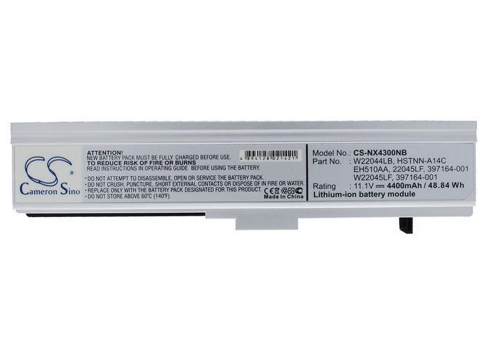 Compaq 397164-001,  EH510AA Laptop Batery for P-B1800,  Presario B1800