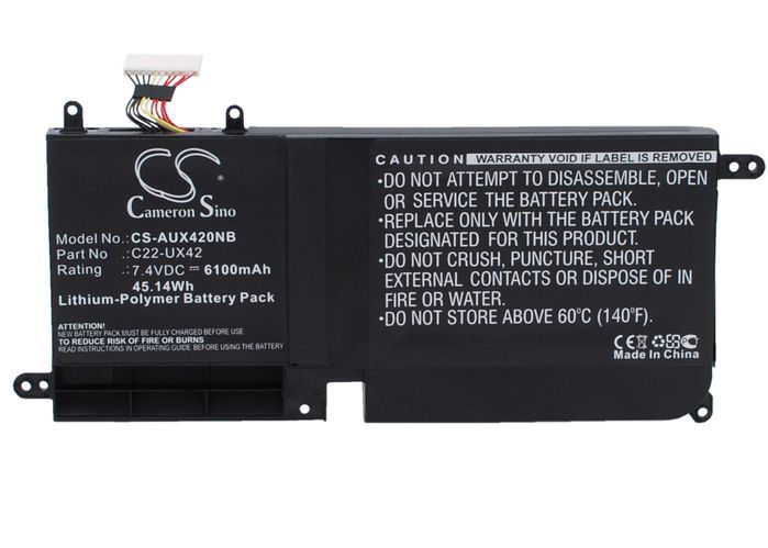 Asus 0B200-00190000,  C22-UX42 Laptop Batery for UX42E3317VS-SL,  UX42E3517VS