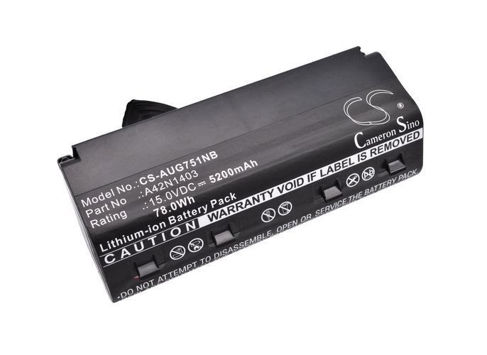 Asus 0B110-00290000M,  A42LM93 Laptop Batery for G751,  G751J