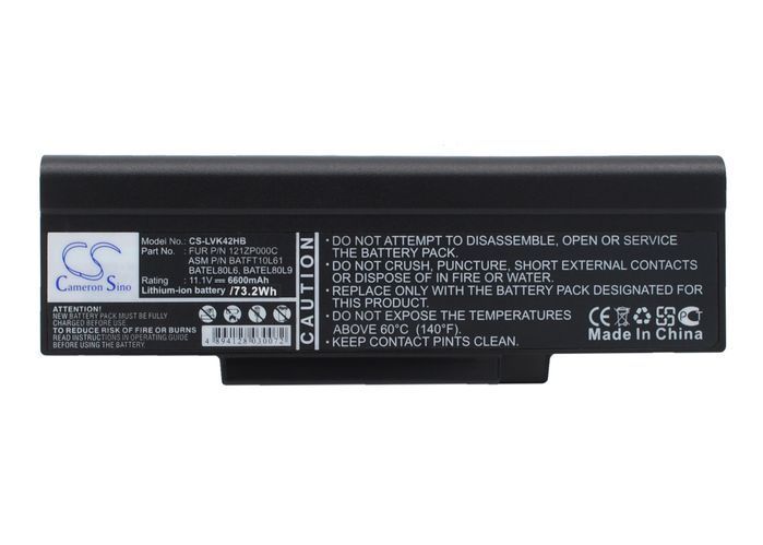 Lenovo ASM P/N BATFT10L61,  BATEL80L6 Laptop Batery for E41,  E42