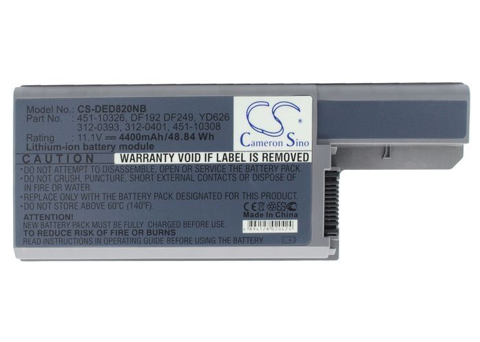 Dell 312-0393,  312-0401 Laptop Batery for Latitude D531,  Latitude D820