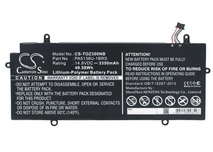 Toshiba PA5136U-1BRS Laptop Batery for Portage Z30-A-1EI,  Portege Z30