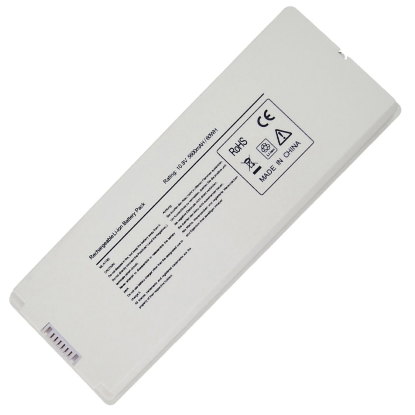 661-4703, A1185 replacement Laptop Battery for Apple MABOOK PRO 13  MB062CH/B, MacBook 13  A1181, 10.8V, 5600mah/60.5wh, 6 cells