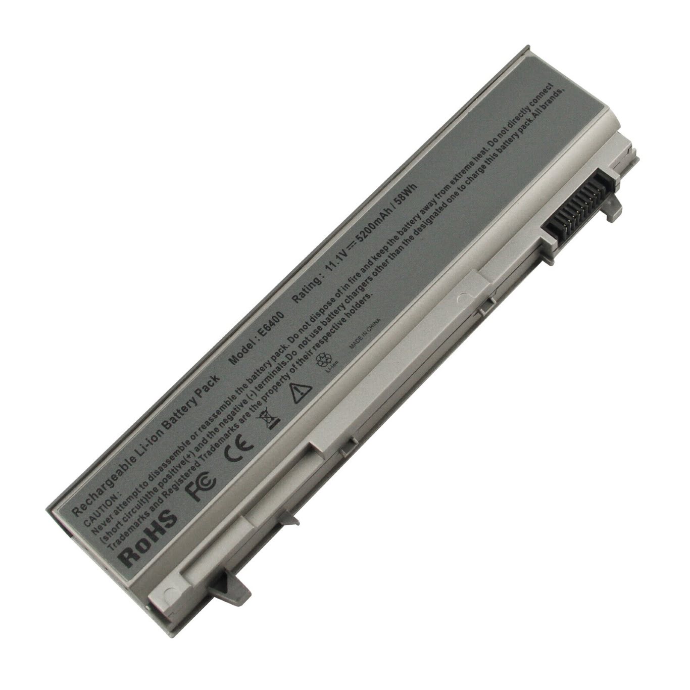0GU715, 0H1391 replacement Laptop Battery for Dell Latitude E6400, Latitude E6410, 6 cells, 11.1 V, 5200 Mah